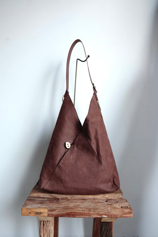 【Post Production】Hobo Bag / Horse Nuback / Brown