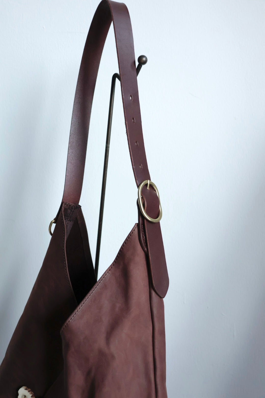 【Post Production】Hobo Bag / Horse Nubuck / Brown