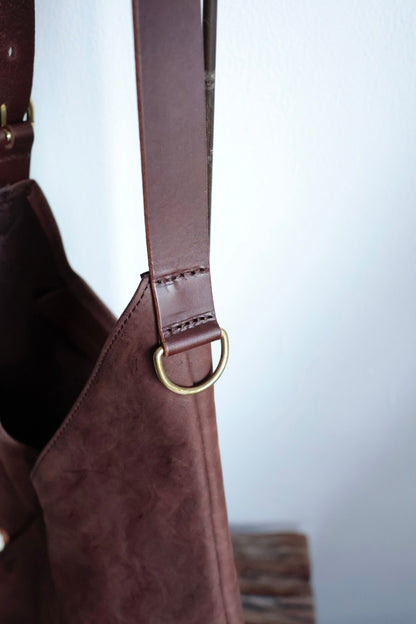 【Post Production】Hobo Bag / Horse Nubuck / Brown