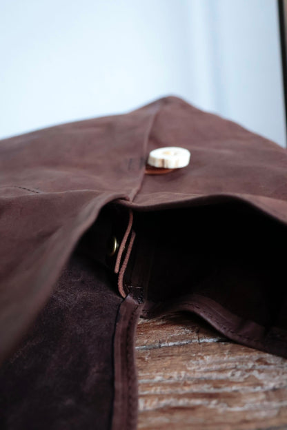 【Post Production】Hobo Bag / Horse Nubuck / Brown