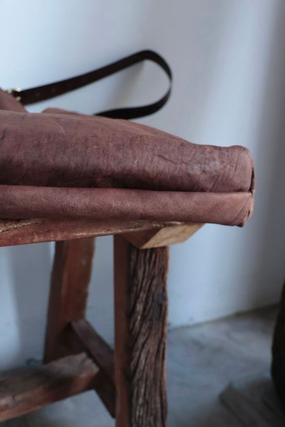 【Post Production】Hobo Bag / Horse Nubuck / Brown