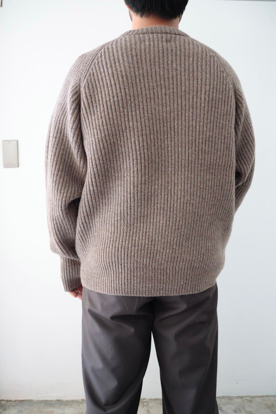 【Urig】5G KNIT CREW NECK PO / ETOUPE