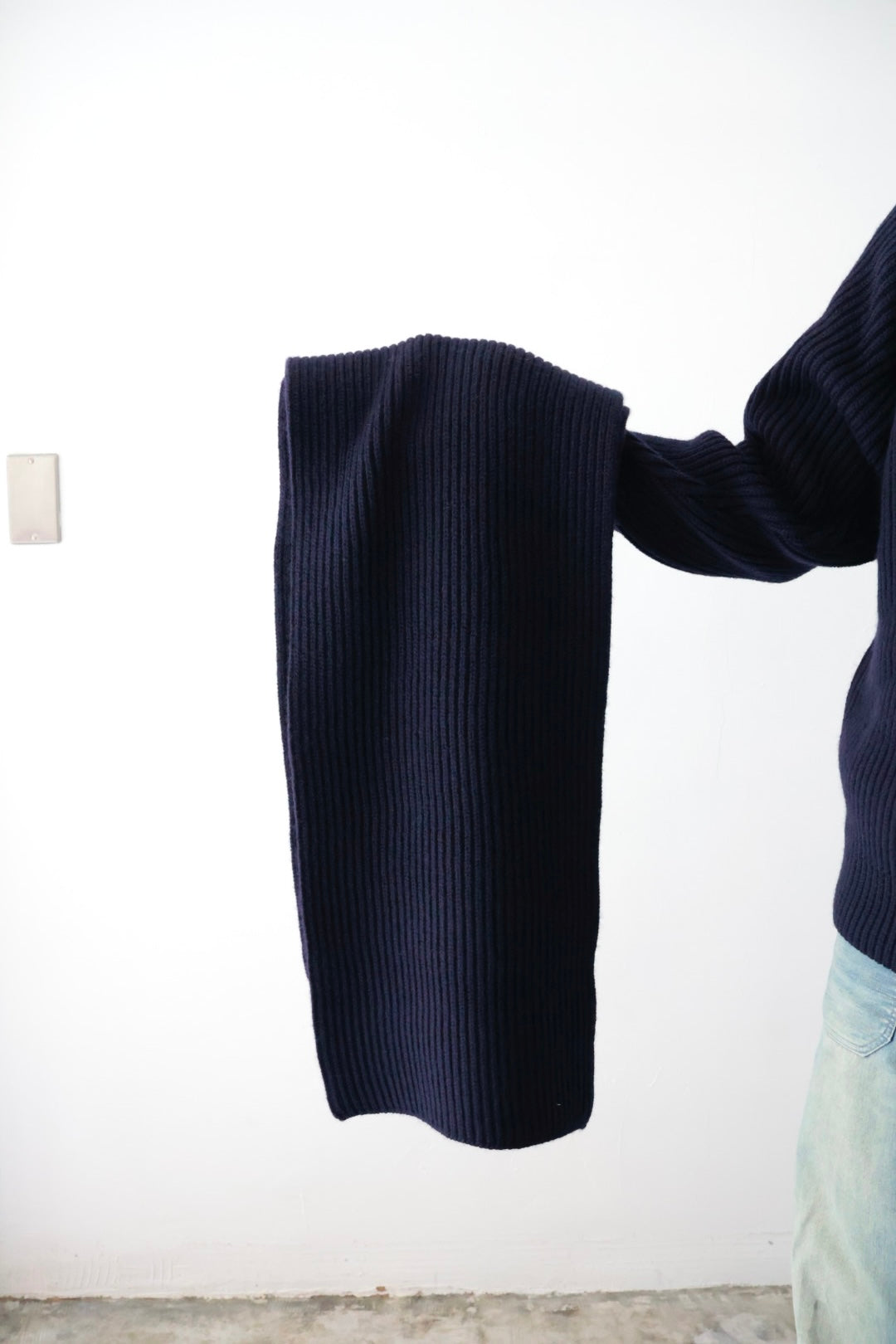 【Urig】5G KNIT MUFFLER / Etoupe , Navy