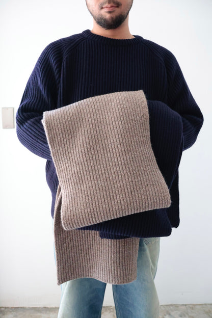 【Urig】5G KNIT MUFFLER / Etoupe , Navy