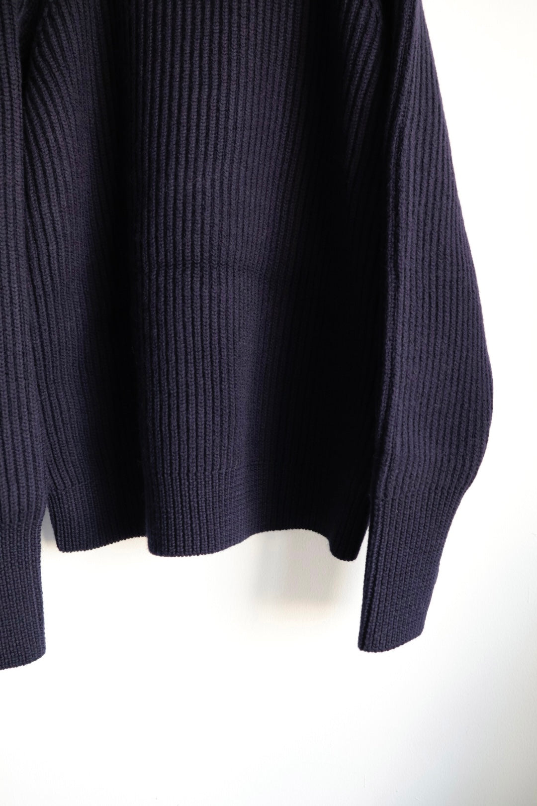 【Urig】5G KNIT CREW NECK PO / NAVY