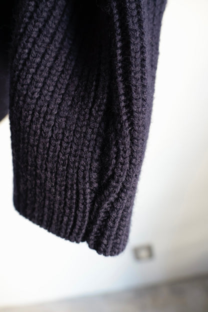 【Urig】5G KNIT CREW NECK PO / NAVY