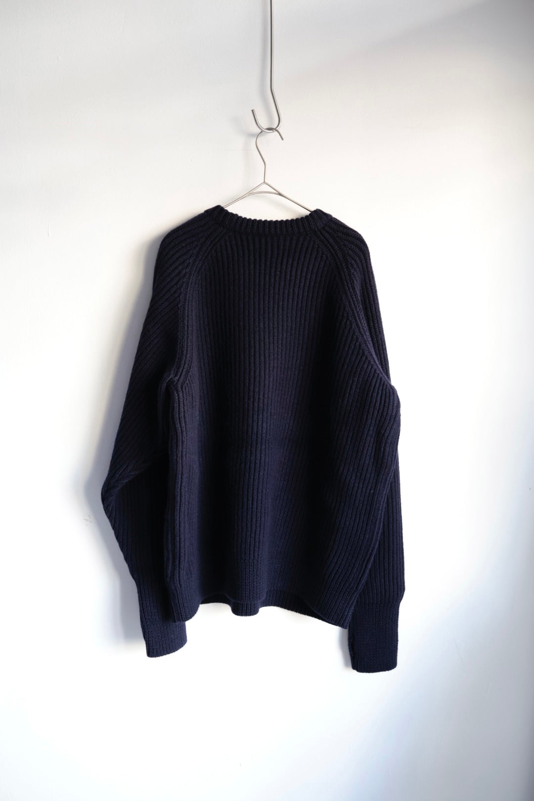 【Urig】5G KNIT CREW NECK PO / NAVY