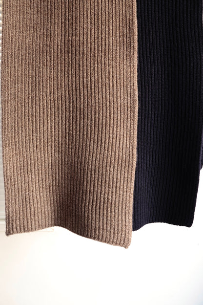 【Urig】5G KNIT MUFFLER / Etoupe , Navy