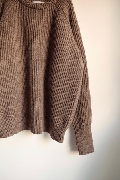 【Urig】5G KNIT CREW NECK PO / ETOUPE
