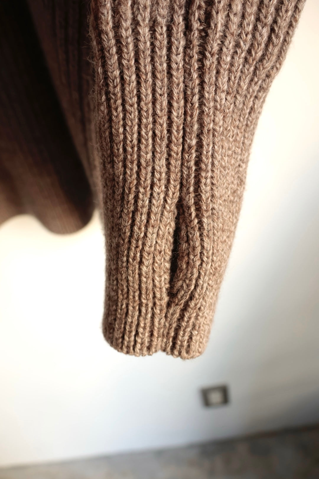 【Urig】5G KNIT CREW NECK PO / ETOUPE