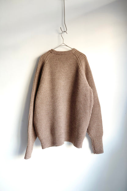 【Urig】5G KNIT CREW NECK PO / ETOUPE