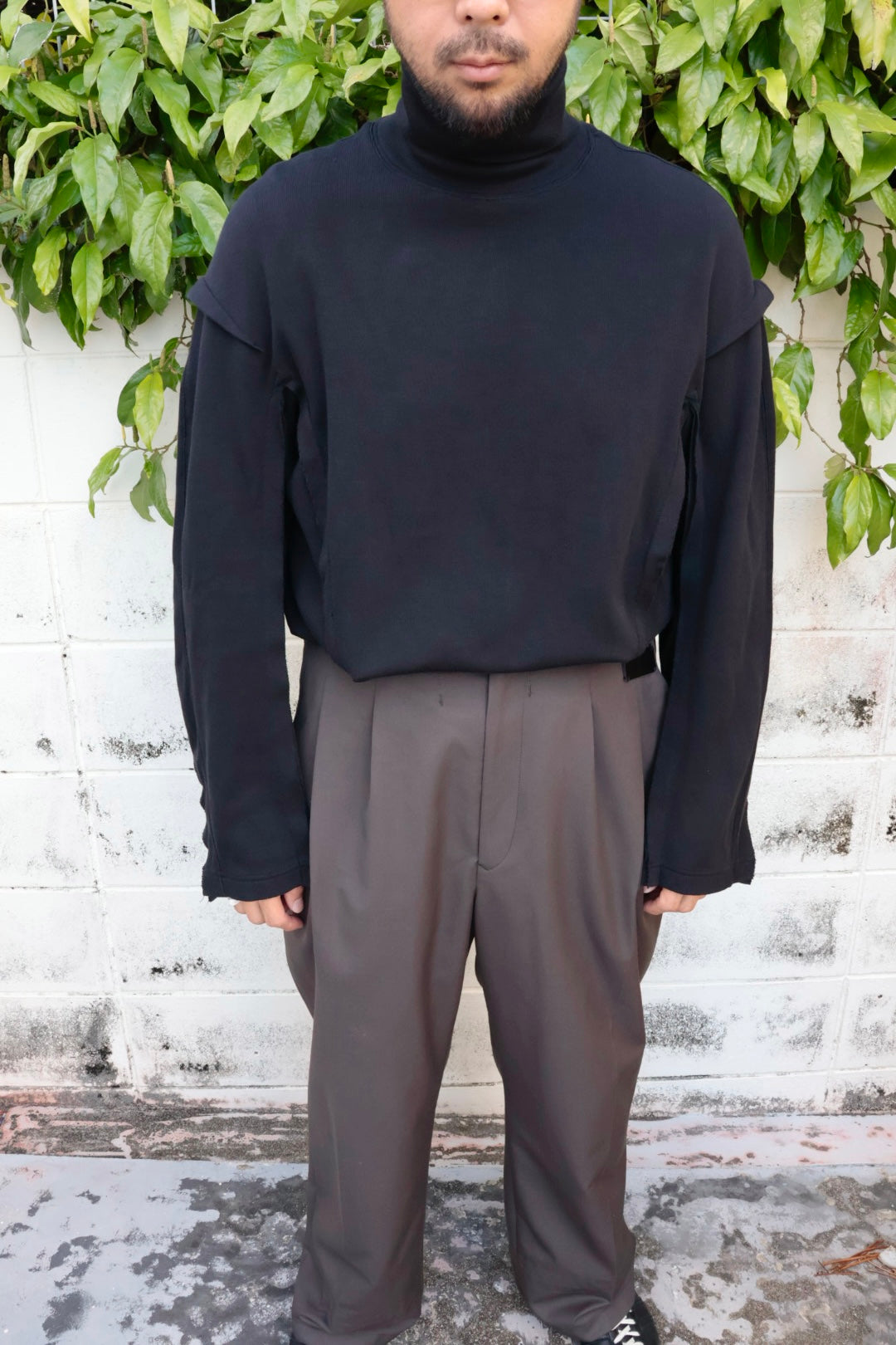 【i'm here:】"SLIT" JERSEY: / BLACK