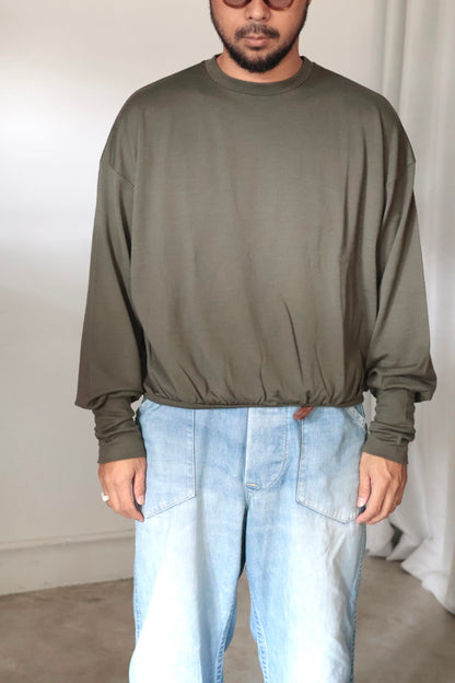 【barbell object】 wool bo top / black