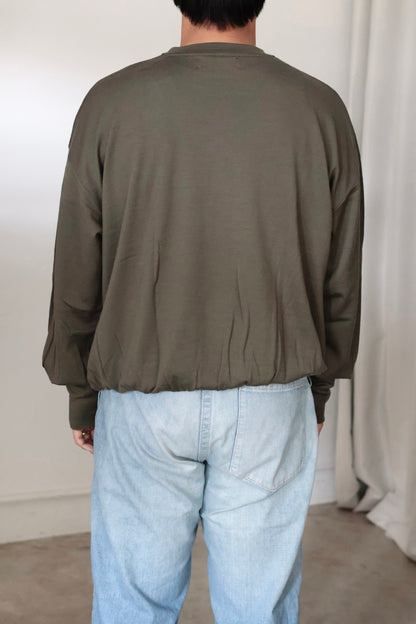【barbell object】 wool bo top / khaki