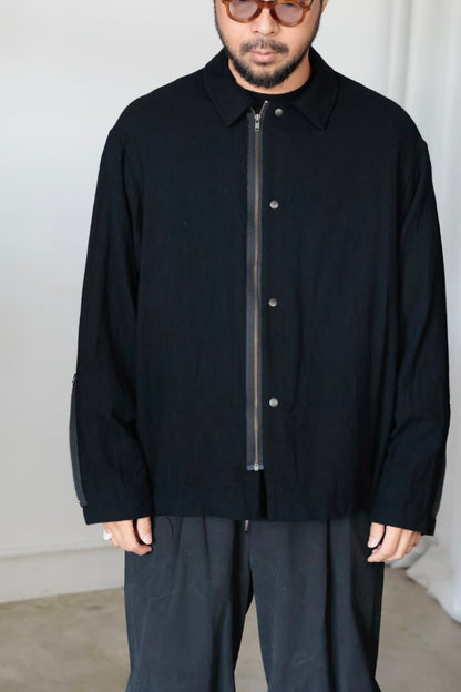【barbell object】zipper bl / black