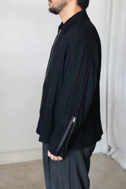 【barbell object】zipper bl / black