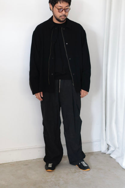 【barbell object】zipper bl / black