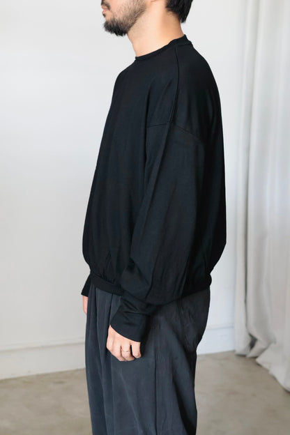 【barbell object】 wool bo top / black
