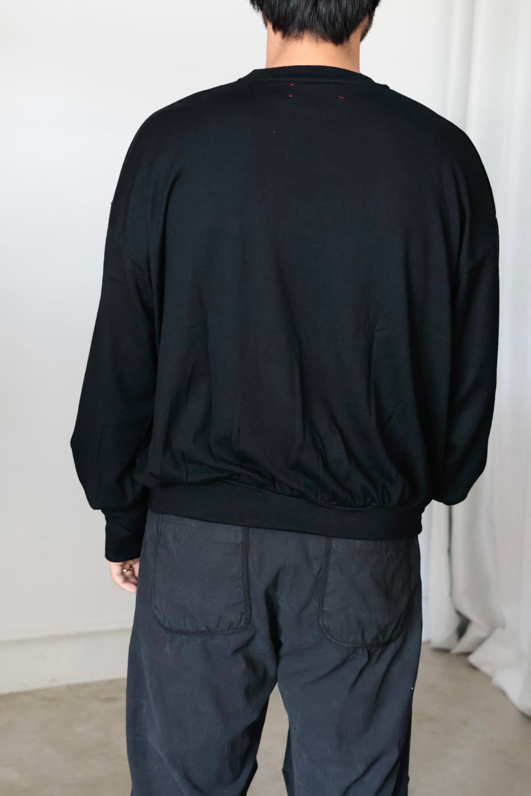 【barbell object】 wool bo top / black
