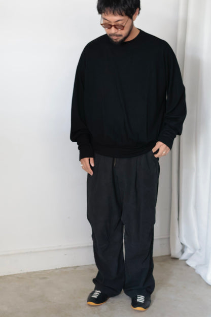 【barbell object】 wool bo top / black