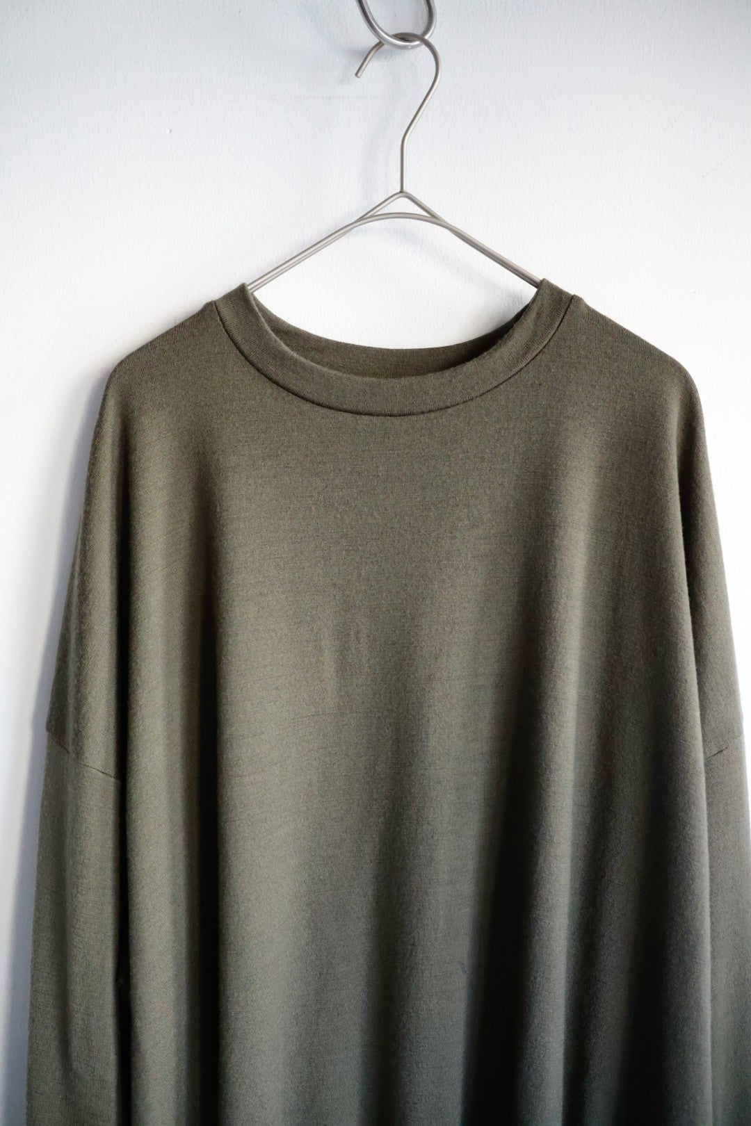 【barbell object】 wool bo top / khaki