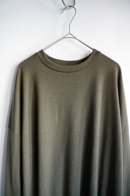 【barbell object】 wool bo top / khaki