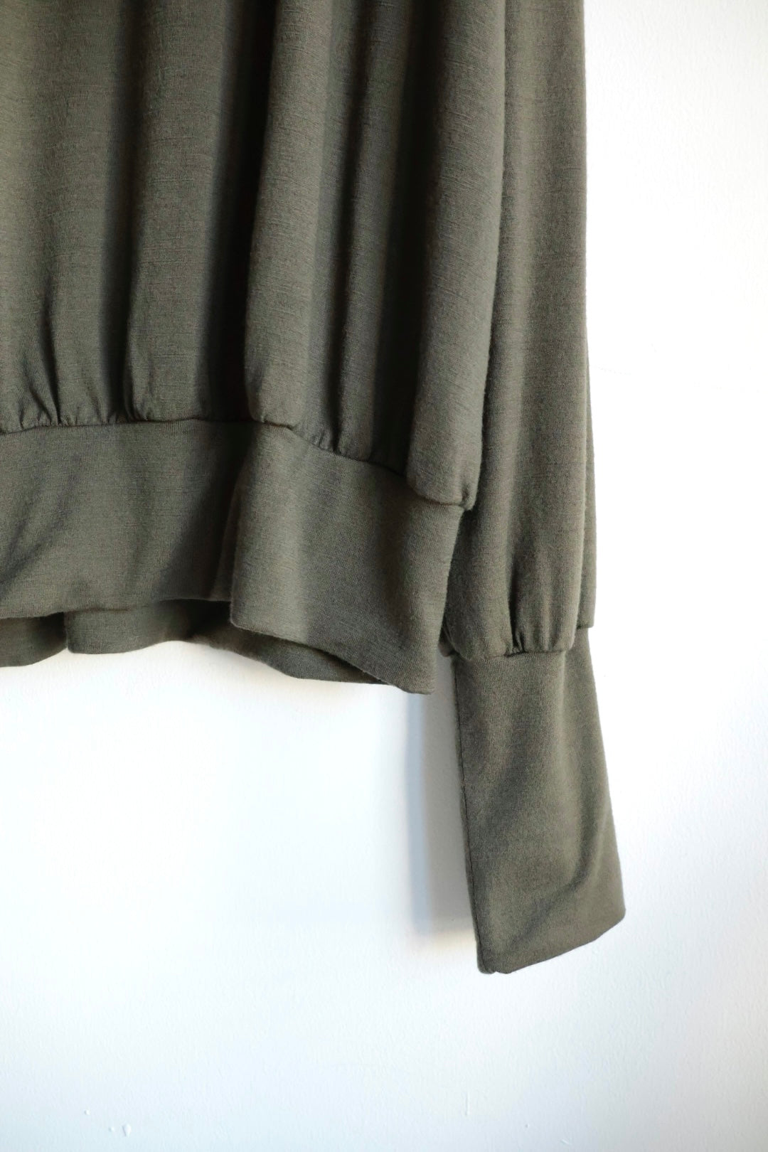 【barbell object】 wool bo top / khaki