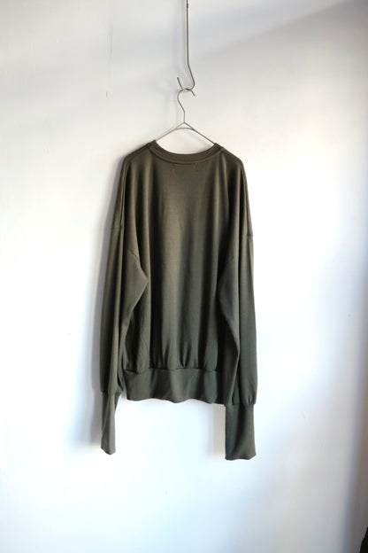 【barbell object】 wool bo top / khaki