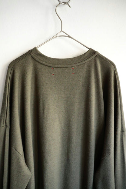 【barbell object】 wool bo top / khaki
