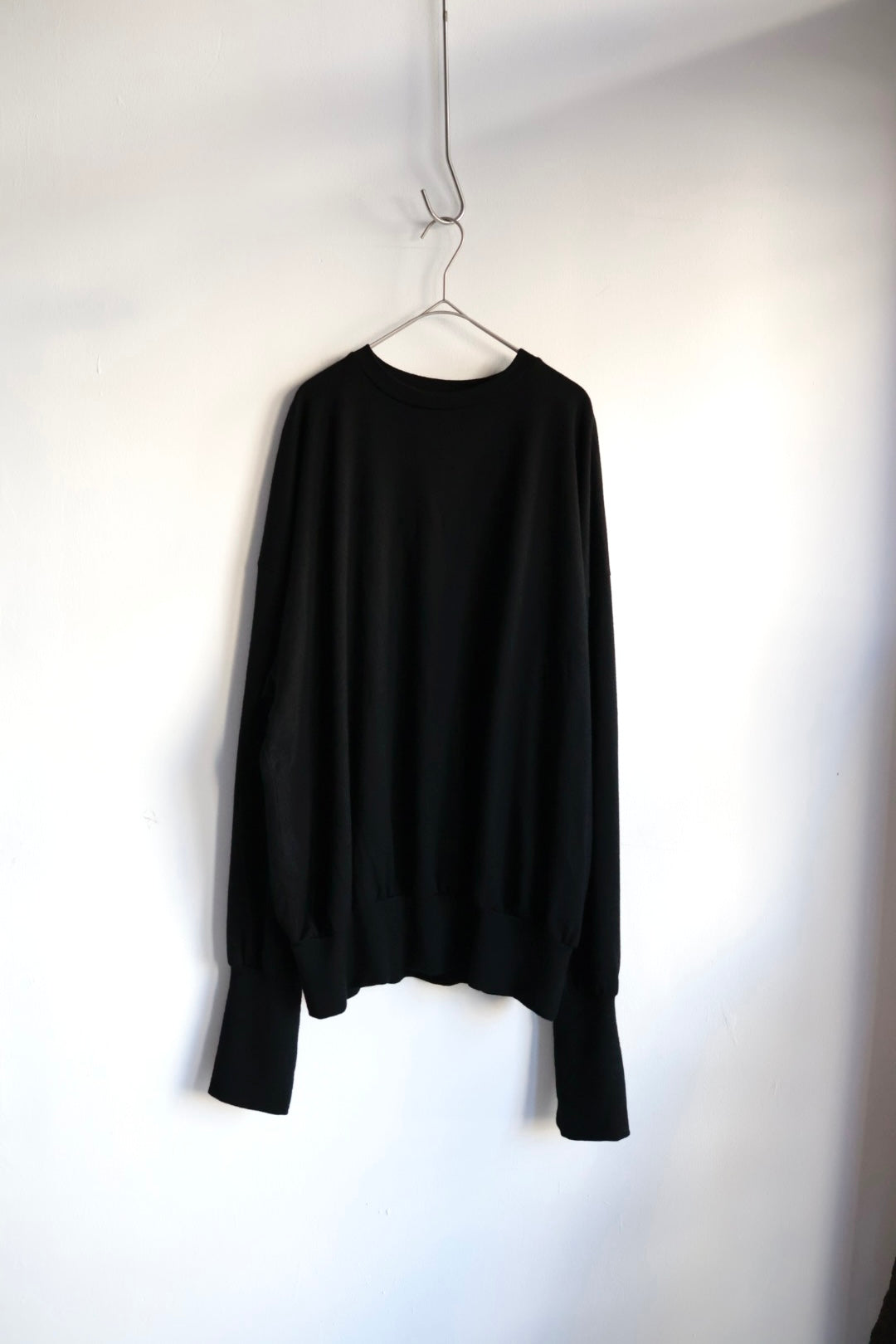 【barbell object】 wool bo top / black
