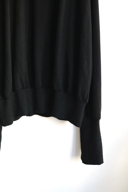 【barbell object】 wool bo top / black
