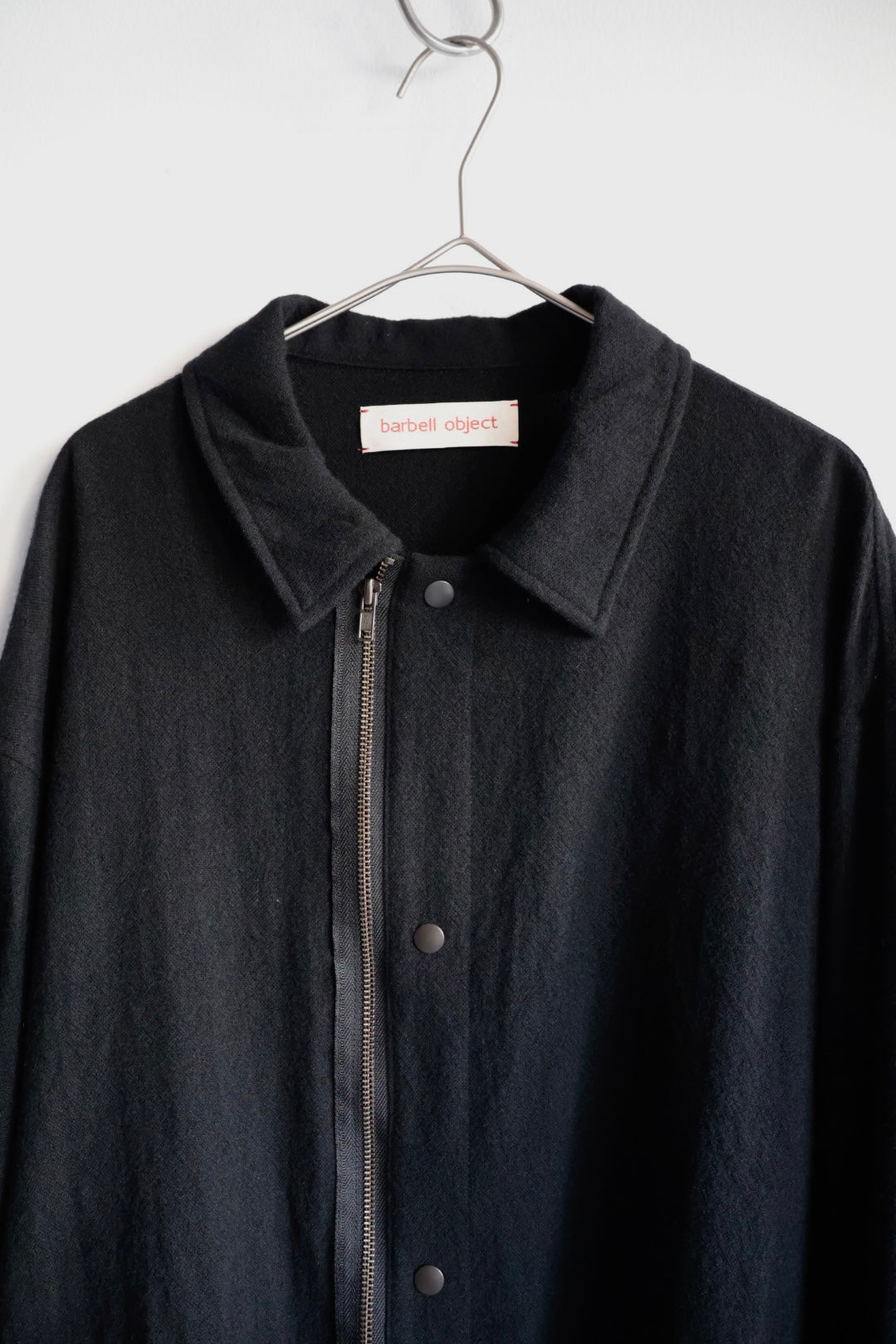 【barbell object】zipper bl / black