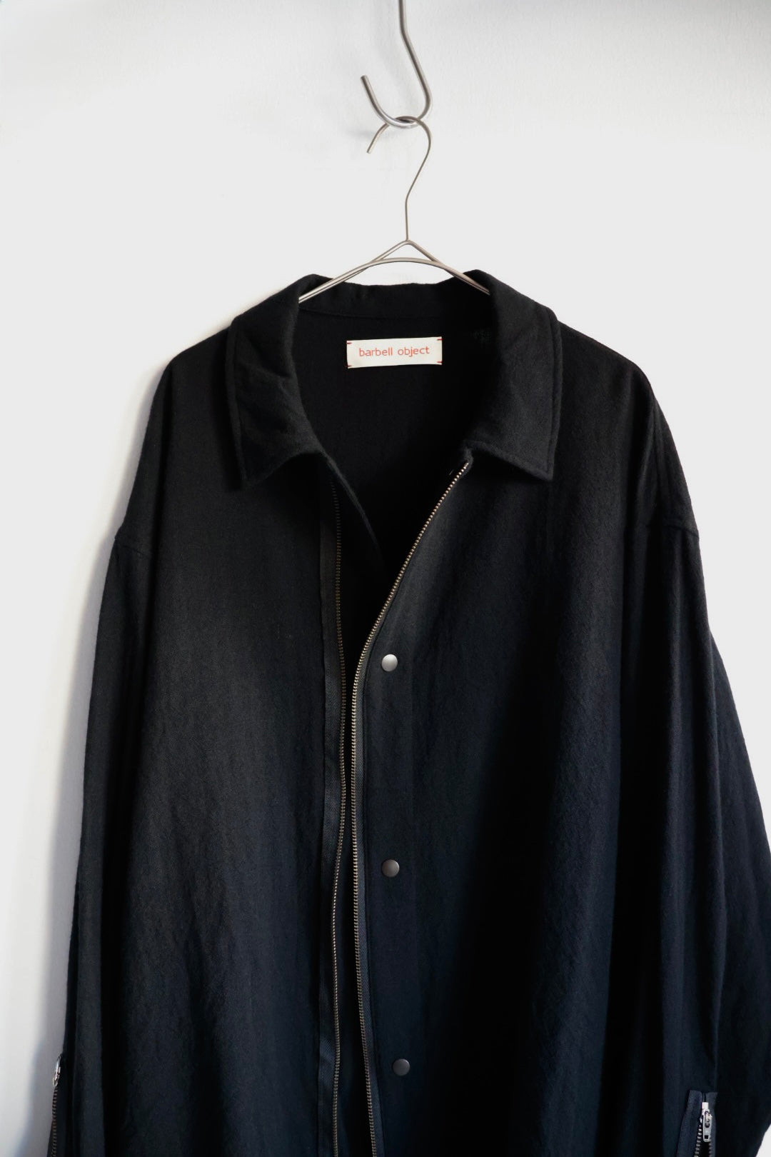 【barbell object】zipper bl / black