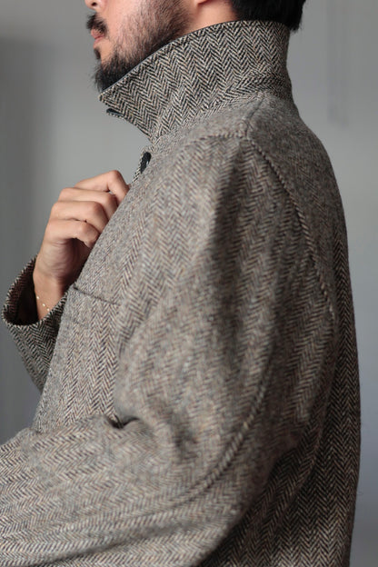 【Cale】Wool Herringbone Coat
