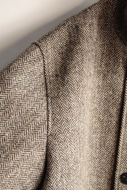 【Cale】Wool Herringbone Coat