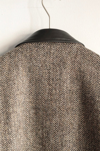 【Cale】Wool Herringbone Coat