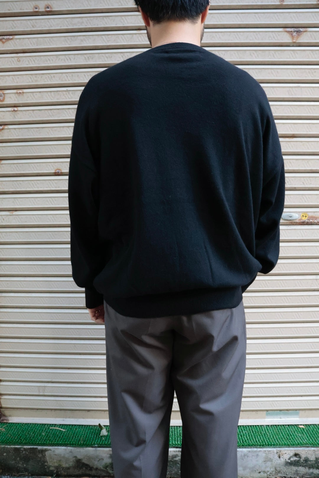 【barbell object】 ls knit / black