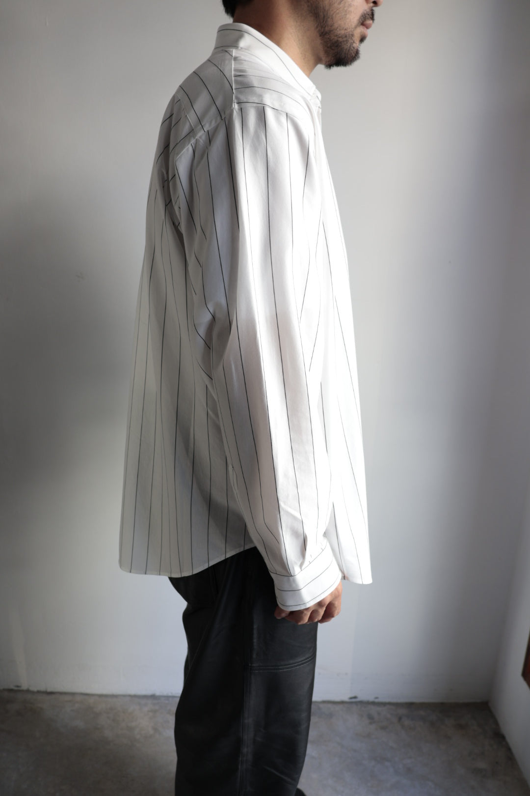 26SS【KANEMASA PHIL.】46G Stripe Atmosphere L/S Shirt
