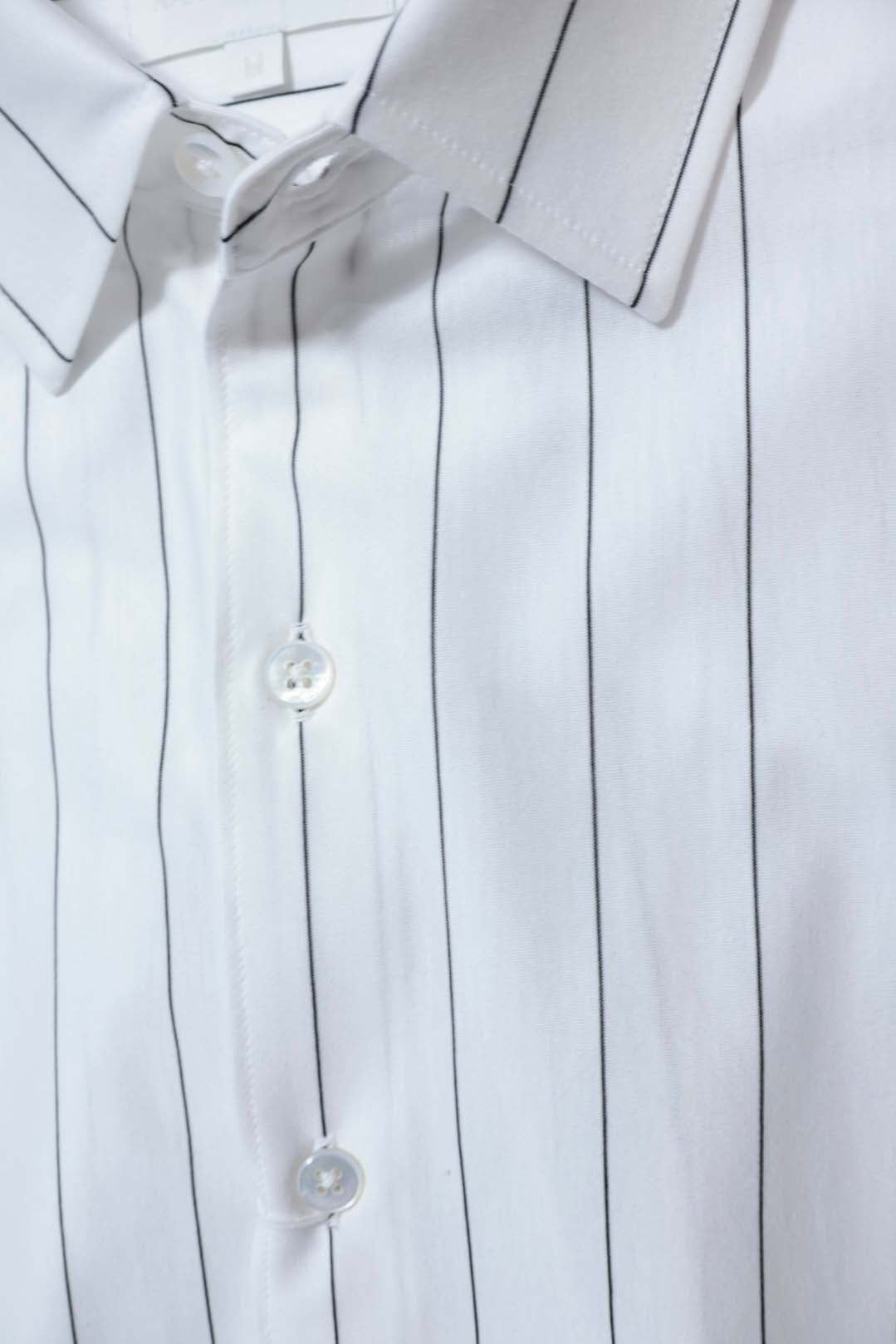 26SS【KANEMASA PHIL.】46G Stripe Atmosphere L/S Shirt