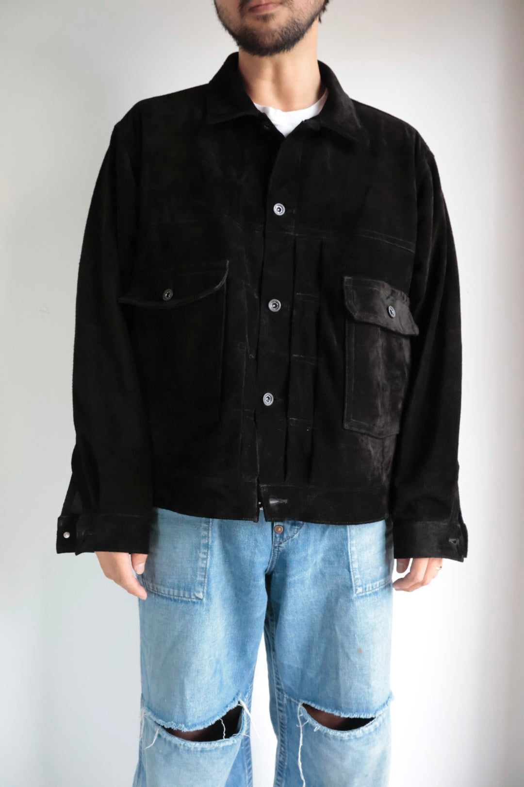 26SS【A LEATHER】TRUCKER JACKET