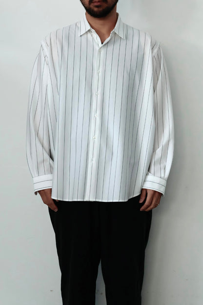 26SS【KANEMASA PHIL.】46G Stripe Atmosphere L/S Shirt