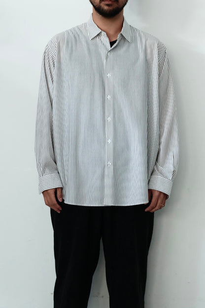 26SS【KANEMASA PHIL.】46G Stripe Atmosphere L/S Shirt