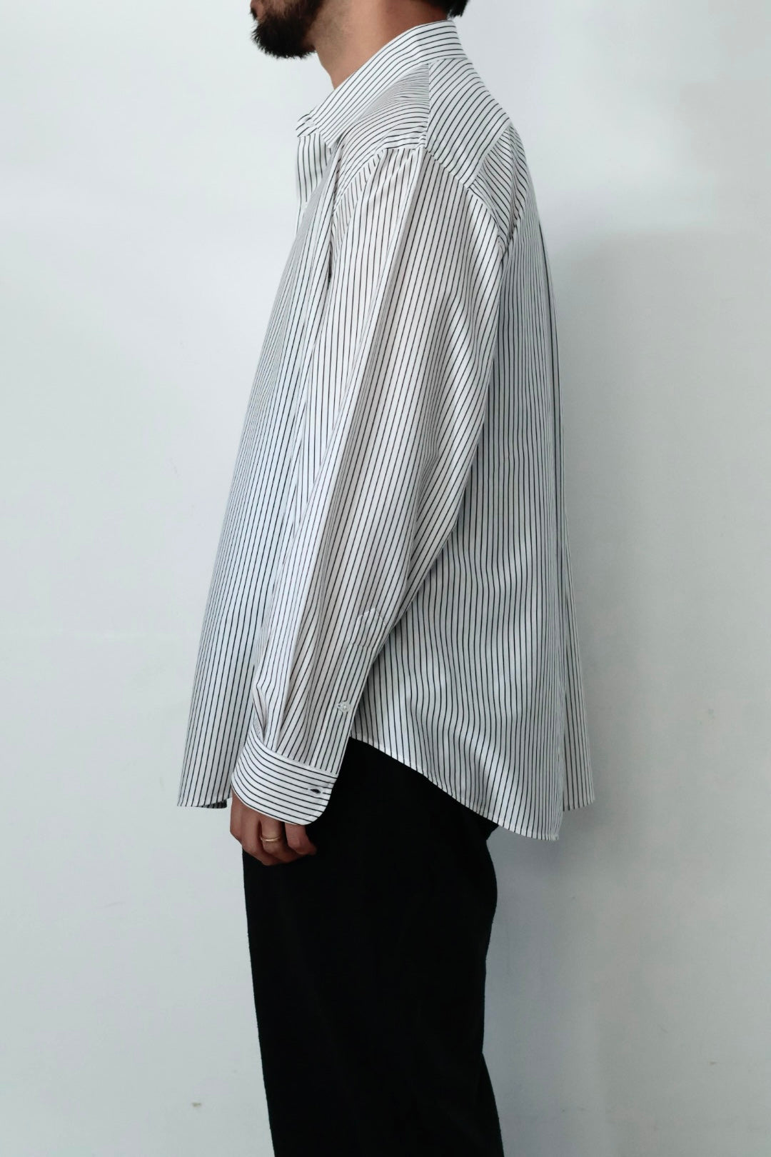 26SS【KANEMASA PHIL.】46G Stripe Atmosphere L/S Shirt