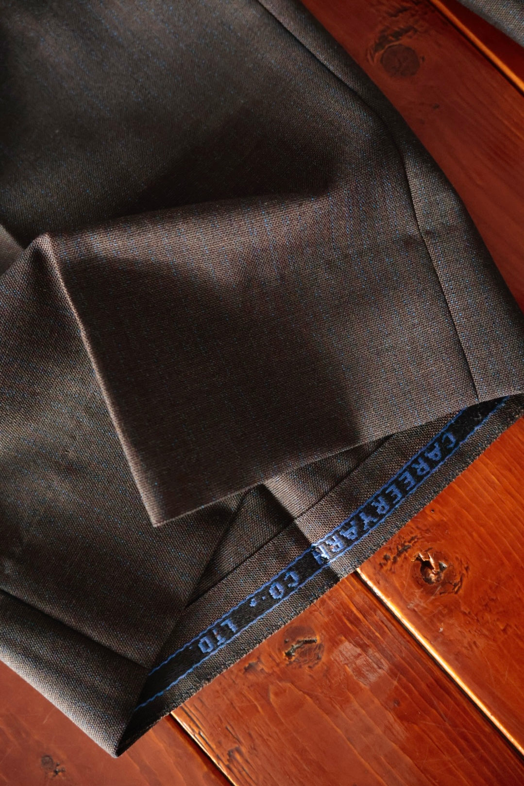 26SS【谷吹】Two intuck wide trousers -Brown-