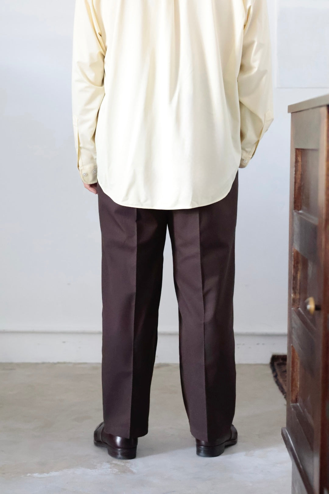 26SS【i'm here:】UN(I)FORM:"ONE"TUCK PANTS