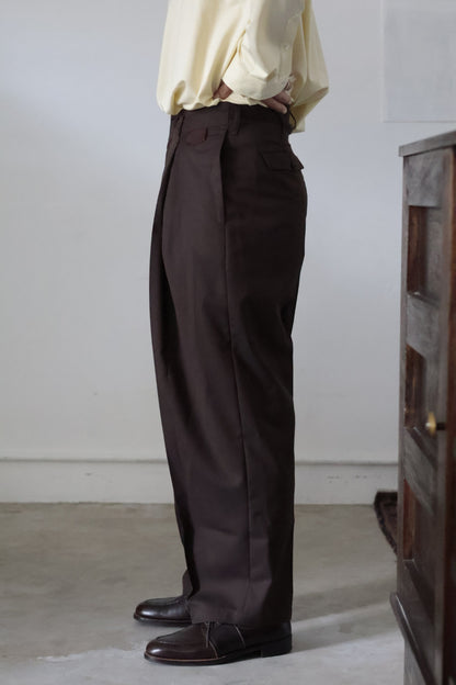 26SS【i'm here:】UN(I)FORM:"ONE"TUCK PANTS