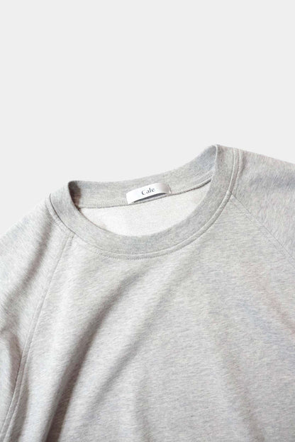 26SS【Cale】36G Cotton Fleece S/S Sweat (GRAY)
