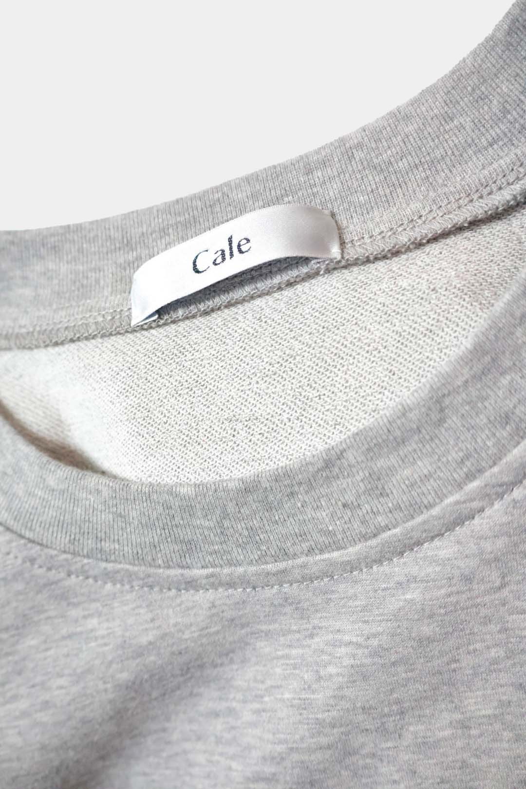 26SS【Cale】36G Cotton Fleece S/S Sweat (GRAY)
