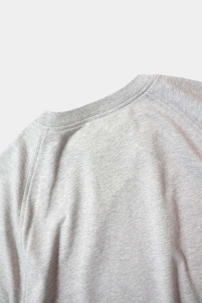 26SS【Cale】36G Cotton Fleece S/S Sweat (GRAY)