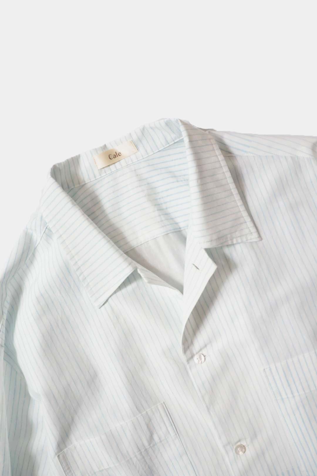 26SS【Cale】Lime Indigo Cotton Silk Shirt – Mo